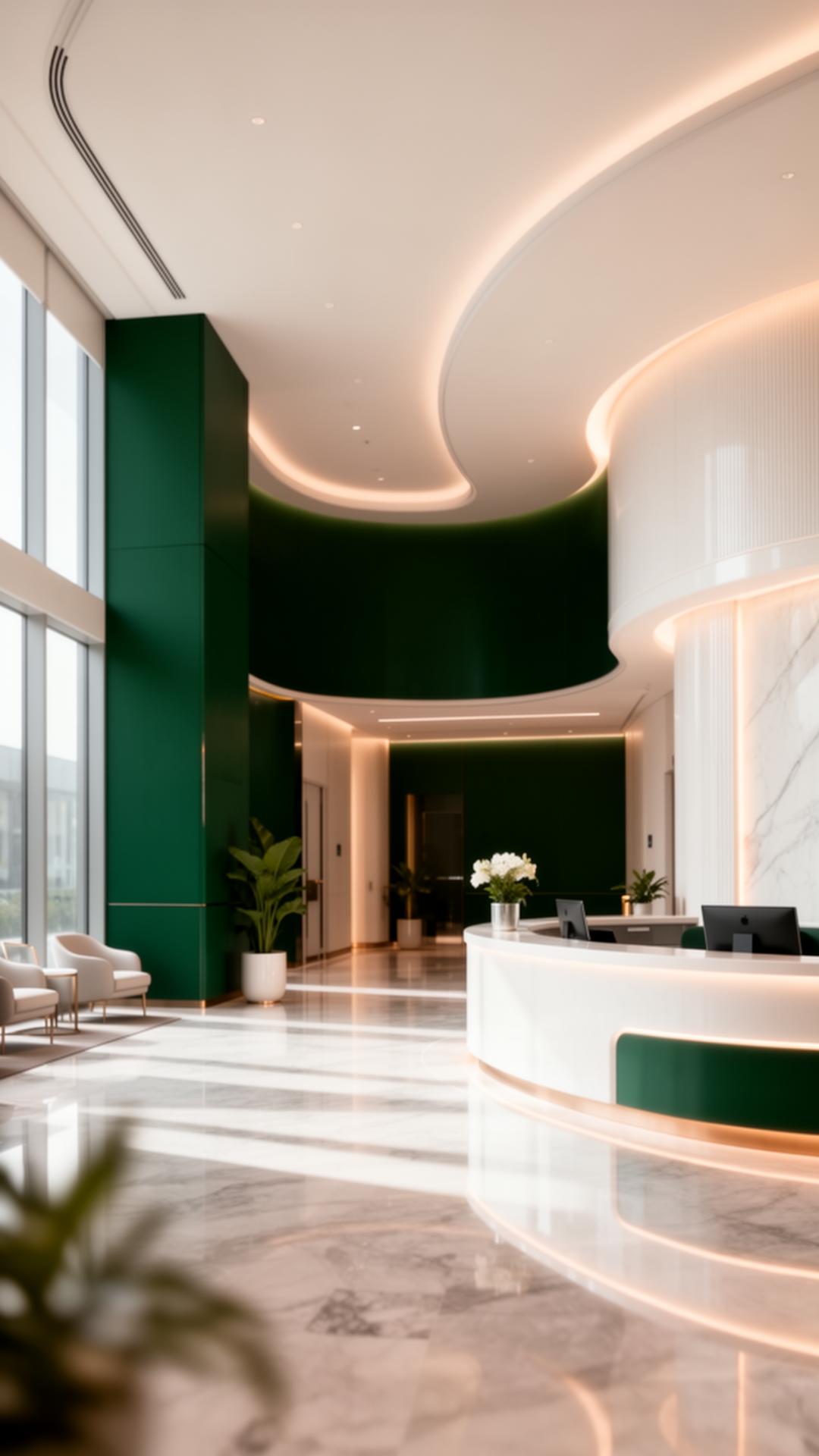 Modern hospital interior